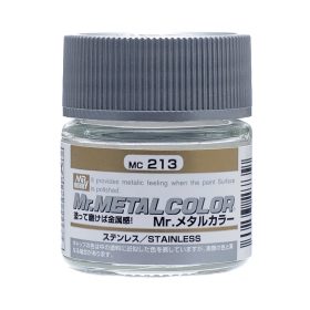   Mr. Hobby - Mr. Metal Color Paint MC-213 Stainless Steel (10ml) (Gunze) - polírozható makettfesték