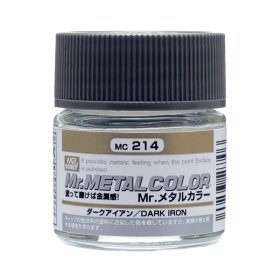   Mr. Hobby - Mr. Metal Color Paint MC-214 Dark Iron (10ml) (Gunze) - polírozható makettfesték