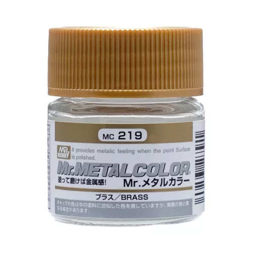 Mr. Hobby - Mr. Metal Color Paint MC-219 Brass (10ml) (Gunze) - polírozható makettfesték
