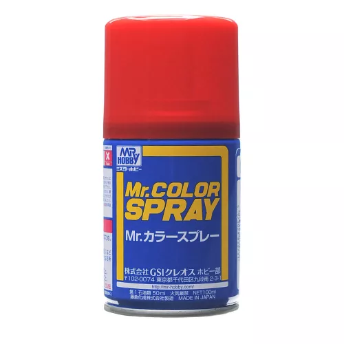 Mr. Hobby - Mr. Color Spray S-068 Red Madder Gloss Primary (100ml) (Gunze) - festékspray