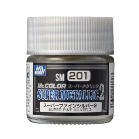   Mr. Hobby - Mr. Color Super Metallic II SM-201 Super Fine Silver (10ml) (Gunze)