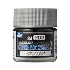   Mr. Hobby - Mr. Color Super Metallic II SM-203 Super Iron (10ml) (Gunze)