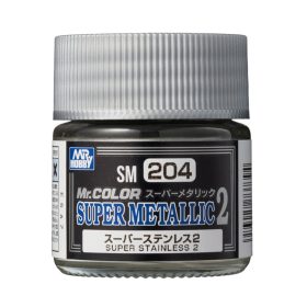   Mr. Hobby - Mr. Color Super Metallic II SM-204 Super Stainless (10ml) (Gunze)