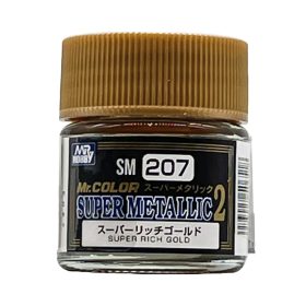   Mr. Hobby - Mr. Color Super Metallic II SM-207 Super Rich Gold (10 ml) (Gunze)