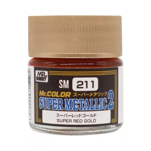 Mr. Hobby - Mr. Color Super Metallic II SM-211 Super Red Gold (10 ml) (Gunze)