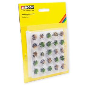   Noch 06921 Fűcsomók, sziklás talajon - több színben, 25 db - 6 mm (H0,TT,N)