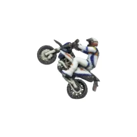   Noch 10906 Motokrossz versenyző, egykerekezés közben (H0) - 3D