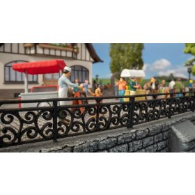 Noch 14209 Díszes kovácsoltvas kerítés, 111,6 cm - LC