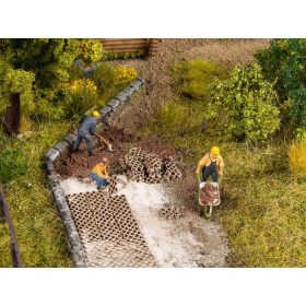 Noch 14227 Laser-Cut mini: Beton gyeprács (H0)