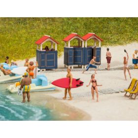 Noch 14261 Laser-Cut mini: Öltözőkabinok (H0)