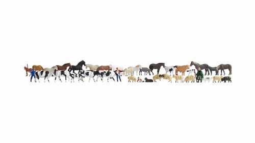 Noch 16049 Figura Mega-Set: Vidéki állatok, 36 db figura (H0)