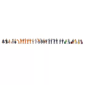   Noch 16051 Figura Mega-Set: A vasútállomáson, 30 db figura (H0)