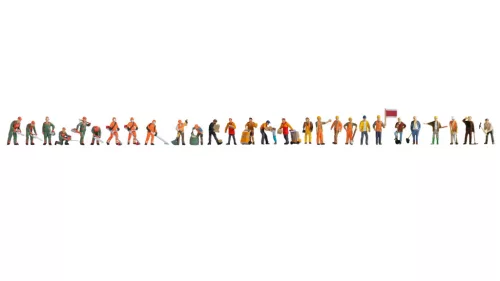 Noch 16052 Figura Mega-Set: Különböző foglalkozások, 29 db figura (H0)