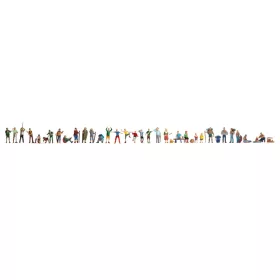   Noch 16055 Figura Mega-Set: Emberek a hegyen, kiegészítőkkel - 31 db figura (H0)