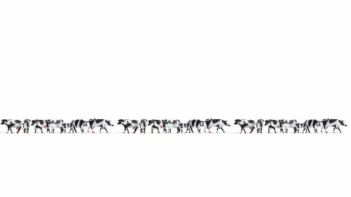 Noch 16164 Fekete-fehér tehenek XL-készlet, 21 db figura (H0)