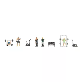 Noch 16292 Figuren-Themenwelt: Fittnesz-Studió (H0)