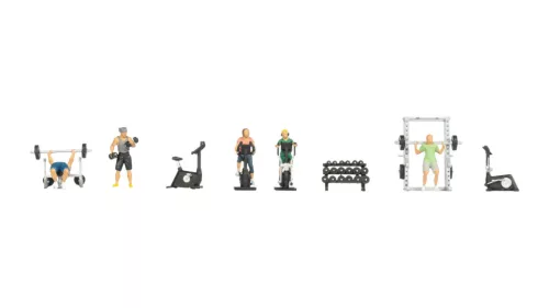 Noch 16292 Figuren-Themenwelt: Fittnesz-Studió (H0)