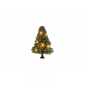Noch 22111 Világító karácsonyfa, 10 LED, 5 cm magas (H0,TT,N,Z)