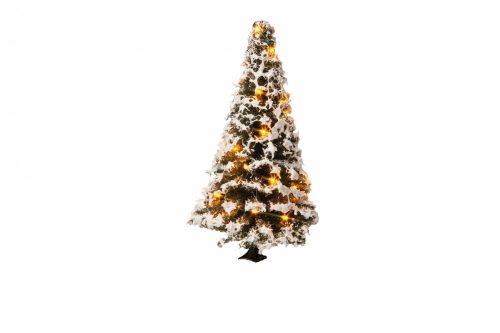 Noch 22120 Világító havas karácsonyfa, 20 LED (0,H0,TT,N)