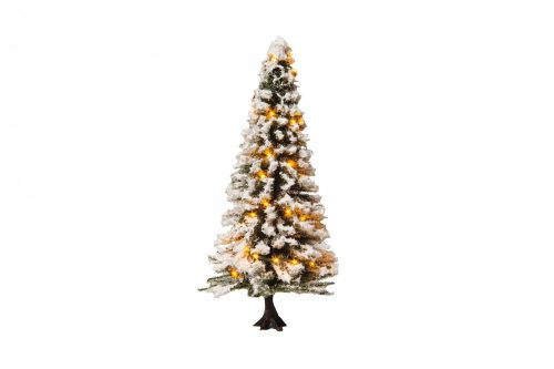 Noch 22130 Világító havas karácsonyfa, 30 LED (0,H0,TT)