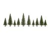 Noch 26930 Fenyőfa, talp nélkül, 10 db, 5 - 14 cm (H0,TT)