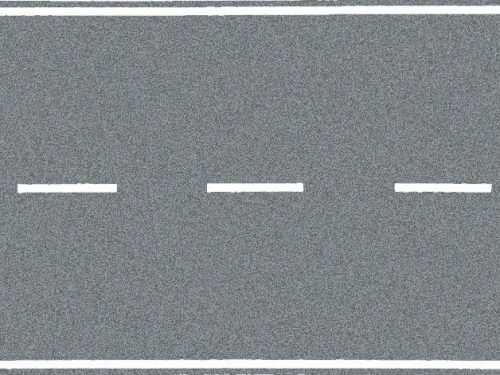 Noch 34203 Országút útburkolat felezővonallal, szürke, 100 × 4 cm (N)