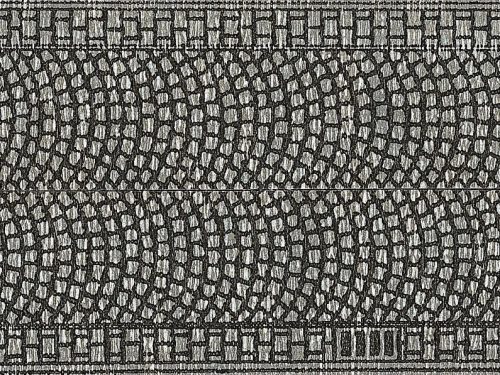 Noch 44070 Macskaköves útburkolat, 100  × 2,5 cm (Z)