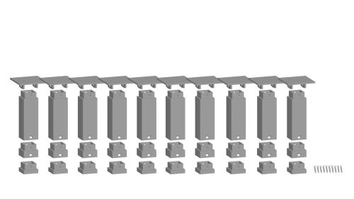 Noch 53940 Easy-Track pályatartó oszlop: Komplett tartóoszlop-készlet, alsó pályához (H0)
