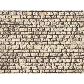 Noch 57740 Karton dekorlap, faragott kő, 64×15 cm (H0,TT)
