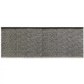 Noch 58055 Támfal fedőkövekkel, hosszú, 66,8 × 12,5 cm (H0)