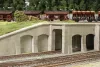 Noch 58091 Modern beton árkádbejárat, egyvágányos (H0)