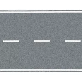   Noch 60703 Autóút útburkolat felezővonallal, betonszürke, 80 mm x 1 m (H0)