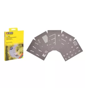 Noch 60745 Sablon útburkolati jelek kialakításához (H0)