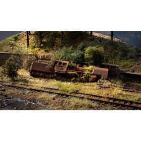 Noch 60763 Elhagyott siklott gőzmozdony (H0)