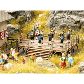 Noch 66826 Színpad népi együttessel, micro-sound - LC (H0)