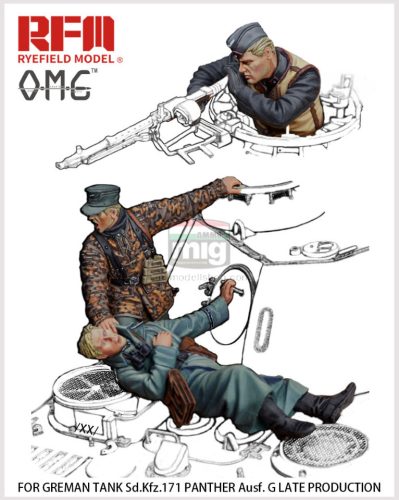 OM35001 Fallen - Figures for German Tank Sd.Kfz. 171 Panther G late production 1/35 figura make