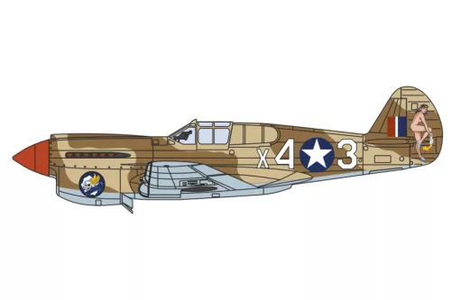 Herpa 81AC127 Curtiss P-40 Warhawk Miss Memphis (1:72)