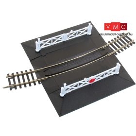 PECO 03265 ST-267 Íves egyvágányos útátjáró, angol sorompóval, Nr.4 R 571,5 mm (H0) - C