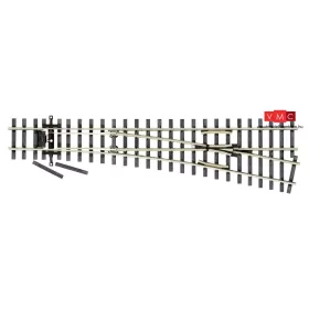 PECO 07905 SL-1551 Jobbos váltó, 163 mm, R 762 mm 11,42° - unifrog (H0n3) - Code 70 Streamli