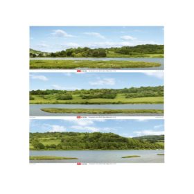 PECO 10601 SKP-01 Háttérposzter, 2400 x 333 mm - River Valley (H0,TT)