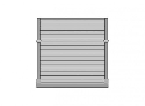 PECO 34200 GJ01 LNWR épület oldalfal panel, 4 db (00/H0)