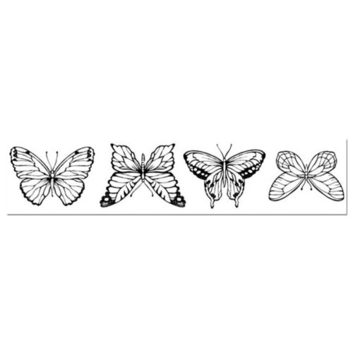Pentart 26074 HD gumi pecsételő 4 x 18 cm - Butterflies