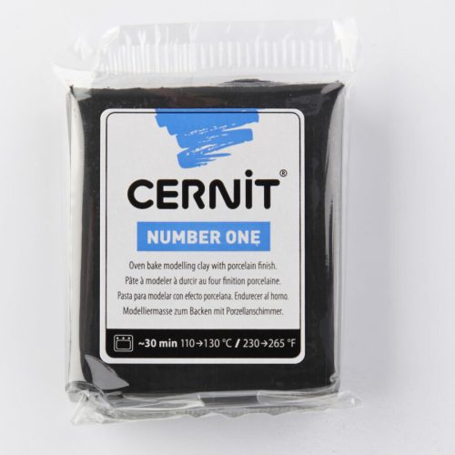 Pentart 2781 Cernit süthető gyurma N°1, 56 g - fekete