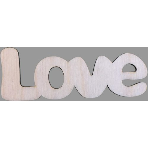 Pentart 32164 Fafelirat, 10 cm, 5 db/csomag – Love