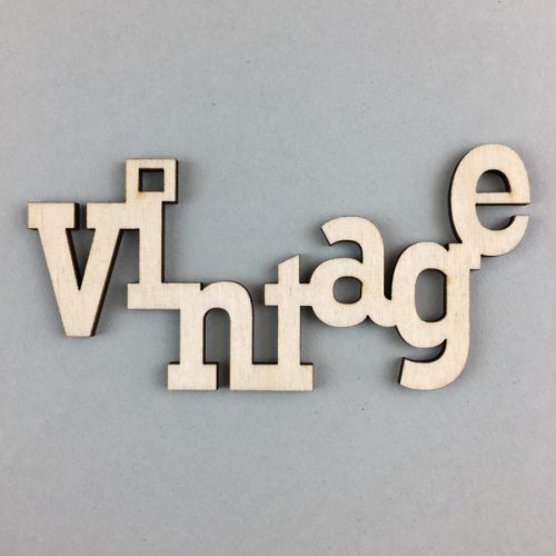 Pentart 32181 Fafelirat, 10 cm, 3 db/csomag – Vintage