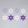 Pentart 34755 Filcfigura csillag "B", vegyes színben, lila-v.lila-fehér (8 db/cs)