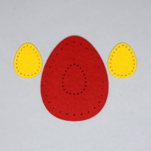 Pentart 35516 Filcfigura készlet, varrható (vegyes tojás)
