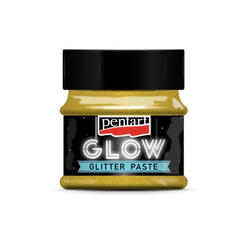 Pentart 36086 Glow glitter paszta 50 ml arany