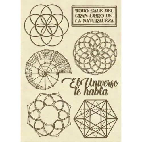 Pentart 37855 Fafigura f.to A6 - Természeti geometria