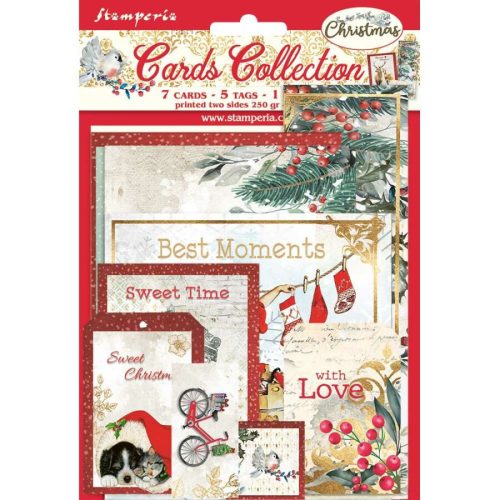 Pentart 40890 Kártya kollekció - Romantika Karácsonyi